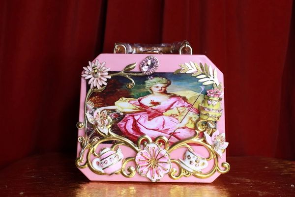9333 Pink Victorian Box Marie Antoinette Embellished Handbag