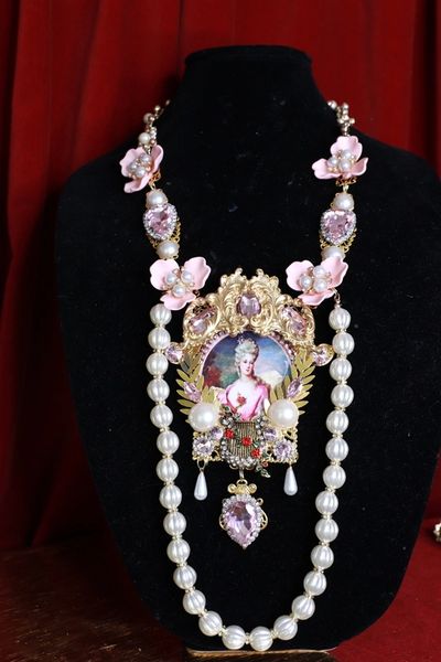 SOLD! 9498 Marie Antoinette Victorian Pearl Large Necklace