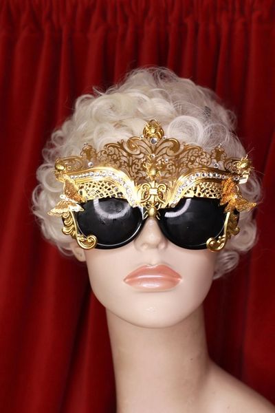 SOLD! 9533 Performance Stunning Gold Filigree Sunglasses