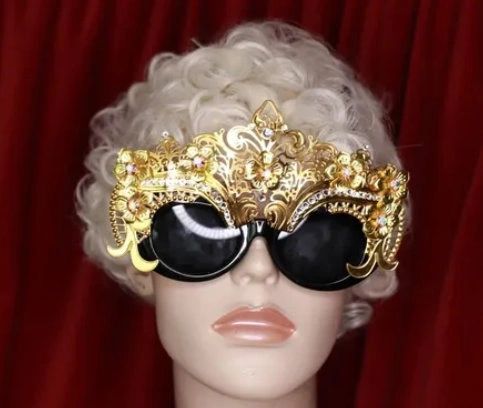 SOLD! 9544 Performance Stunning Gold Filigree Sunglasses