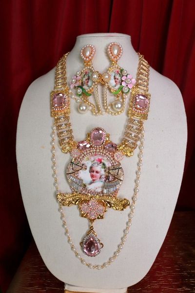 SOLD! 9570 Marie Antoinette Victorian Pearl Large Necklace