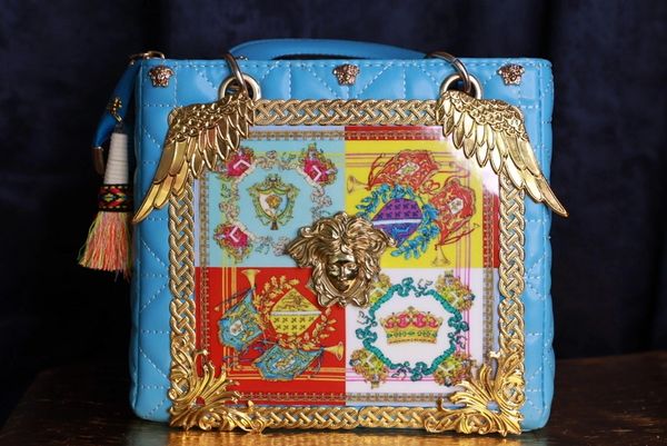 baroque horse print handbag  Zibellini Handmade Jewelry