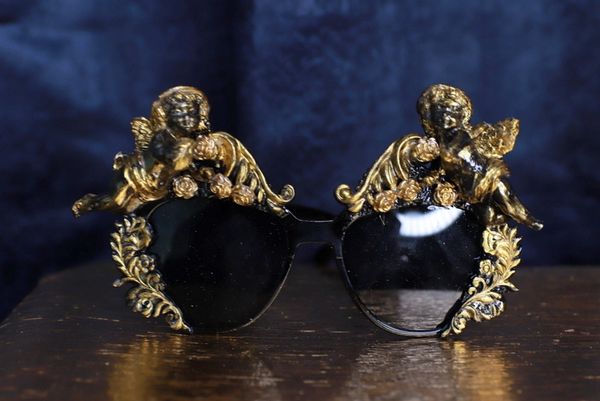 SOLD! 9787 Baroque Vintage Style Cherubs Embellished Sunglasses