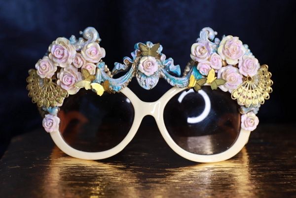 SOLD! 9789Victorian Marie Antoinette Embellished Sunglasses
