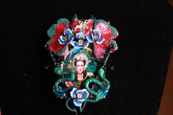 9995 Frida Kahlo Sacred Heart Swords Huge Brooch