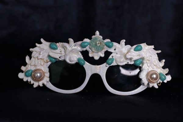 10032 Baroque Gargoyle Embellished Sunglasses