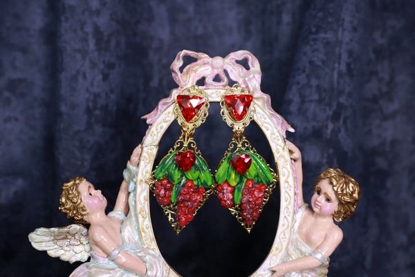 SOLD! 10041 Baroque Berries Earrings Studs