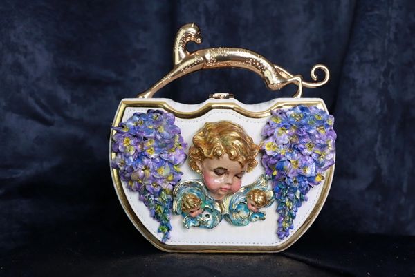 SOLD! 10047 Baroque Boutique Cherub Angel Embellished Handbag