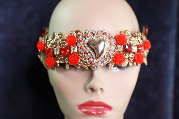 10121 Baroque Sacred Heart Red Headband