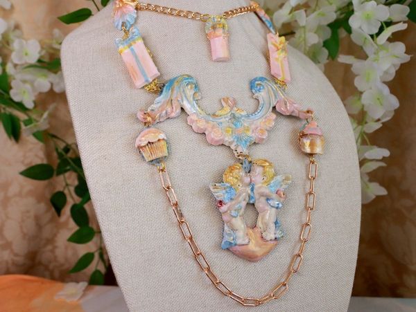 10160 Candy Valentines Angels Birthday Pastel Necklace