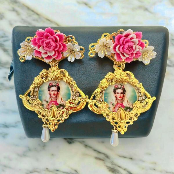 10420 Frida Kahlo Fancy Earrings