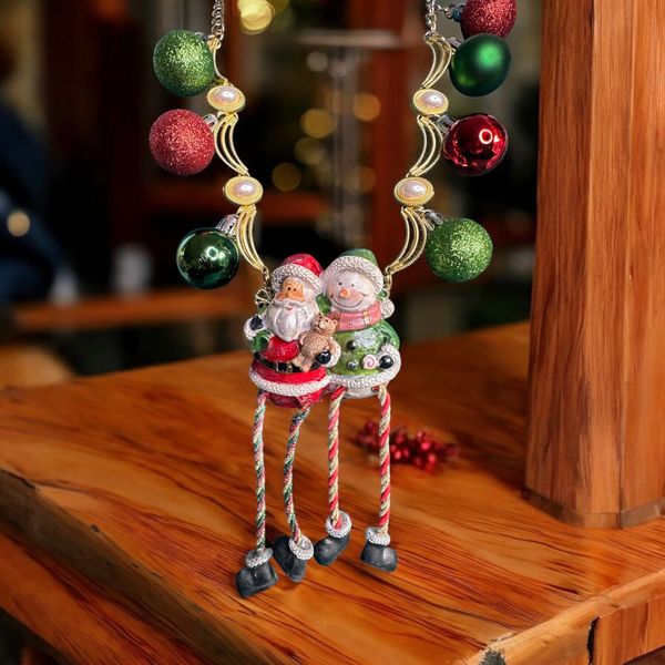 10489 Art Jewelry Christmas Fun Night Necklace