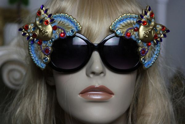 SOLD! 1132 Amazing Venetian Mask Hand Painted Sunglasses