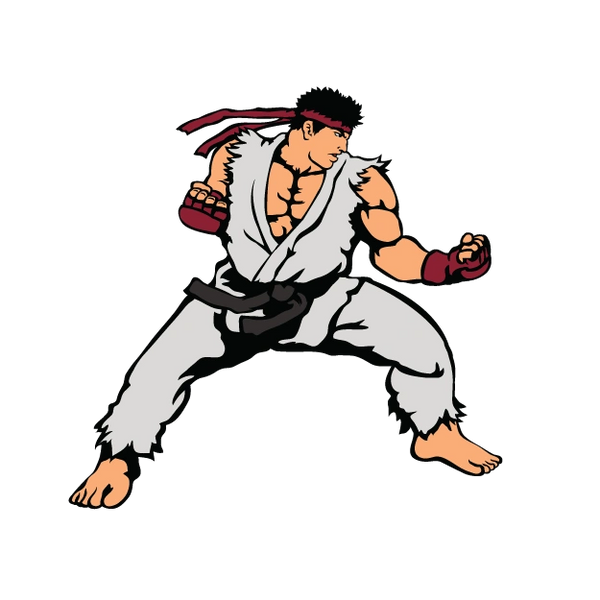 RYU Street Fighter 5 sticker | Creative Flame Designs FGC