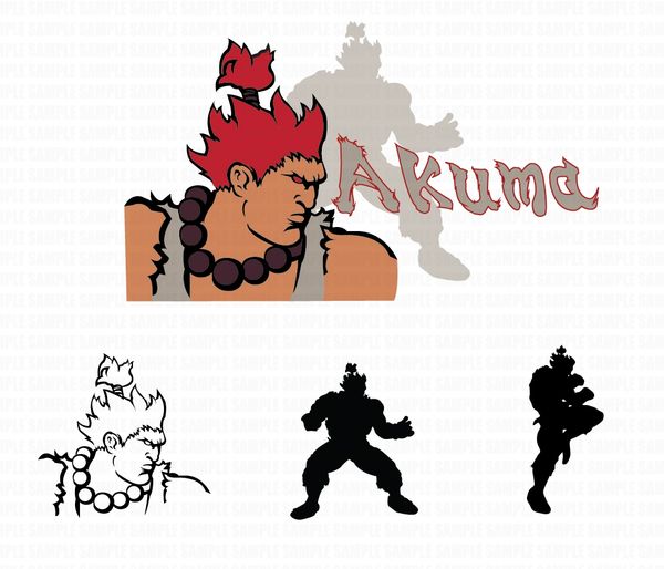 Akuma Street Fighter 4 Sticker