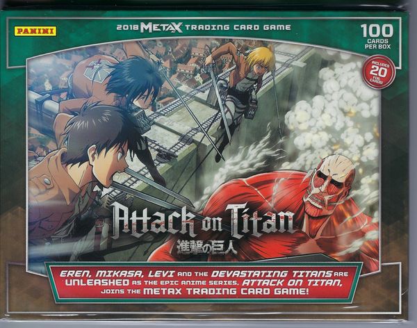 18 Panini Meta X Attack On Titan Tcg 100ct Starter Deck Wildwood Enterprises Llc Jefferson City Mo