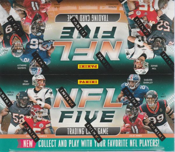 2019 Panini Nfl Five Football Trading Card Game 24pk Booster Pack Box