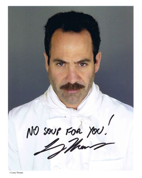 The Soup Nazi, (Larry Thomas) Autographed (JSA) Baseball Card (Seinfeld)