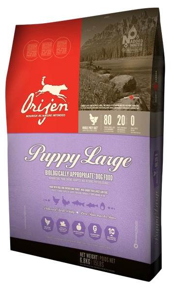 Orijen puppy food large sale