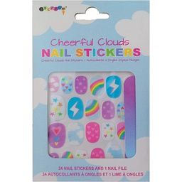 Cheerful Clouds Nail Stickers and Nail File Set