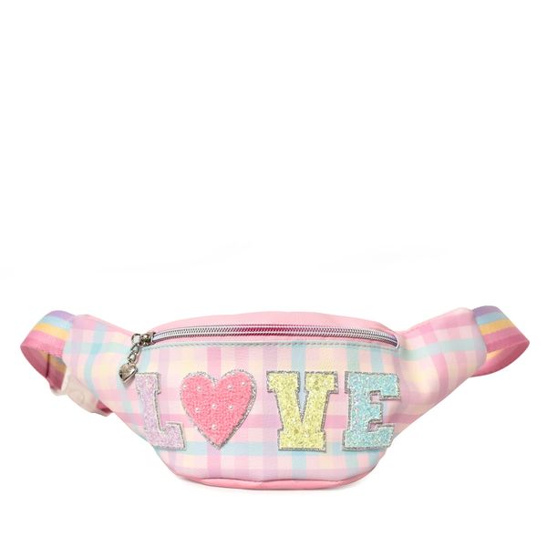 LOVE Gingham Fanny Pack - OMG ACCESSORIES