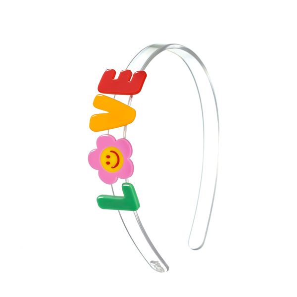 Love Word Vibrant Color Headband - Lilies & Roses NY