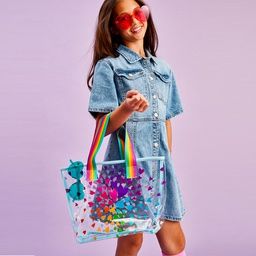 Bursting Hearts Clear Tote Bag