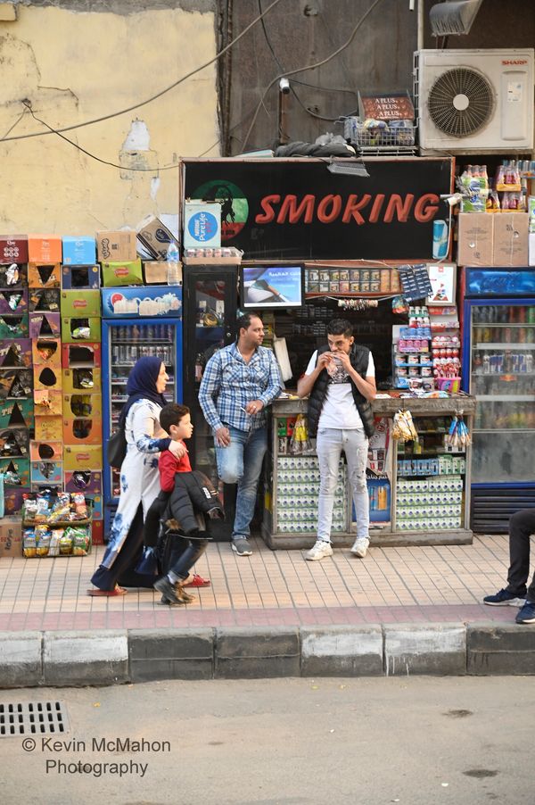 Cairo, Street Scene, smoke shop