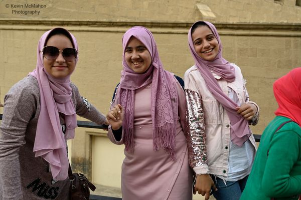 Cairo, Mohammad Ali Mosque, schoolgirls