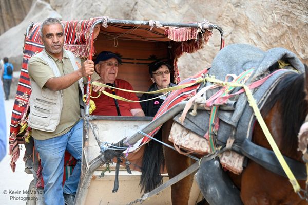 Jordan, Petra, Al Siq, carriage to Treasury
