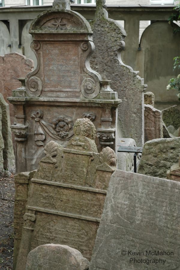 Prague, Jewish Cemetery, headstones