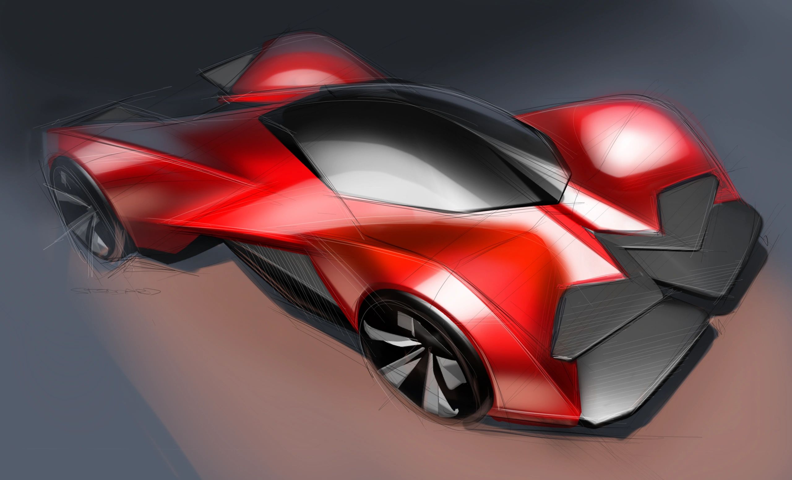 Video: Hypercar Rendering Demo Using Rough 3D Model Screenshots