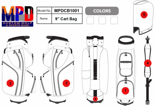 MPD Custom Cart Golf Bag
