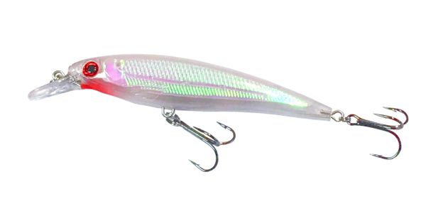 4 1/2  Rattling Suspending Jerk Bait: Crystal