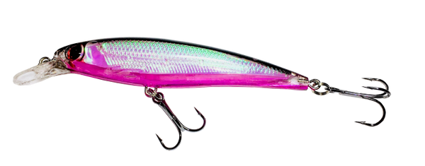 4 1/2  Rattling Suspending Jerk Bait: Midnight Mullet