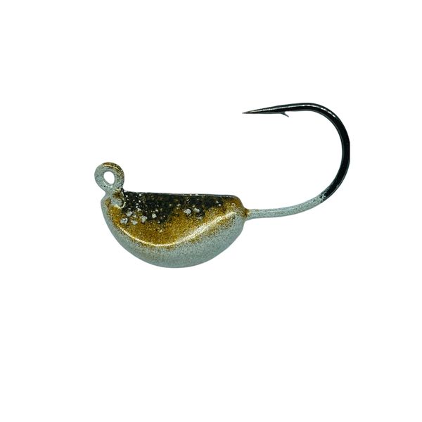 Bird of Prey Fishing Tackle Non-offset Circle Hook Jig - Chartreuse (2 pack)