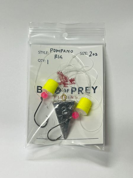 Two Hook Yellow Pompano Rig  Bird of Prey Fishing Tackle