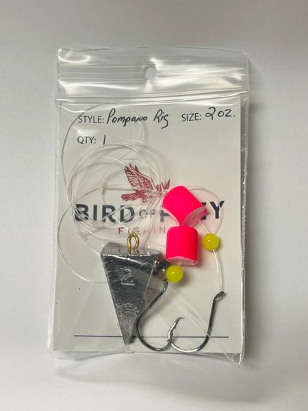 Two Hook Green Pompano Rig  Bird of Prey Fishing Tackle