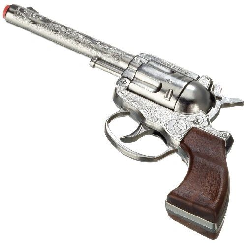 Pistolet western rodéo antique, 100 coups 