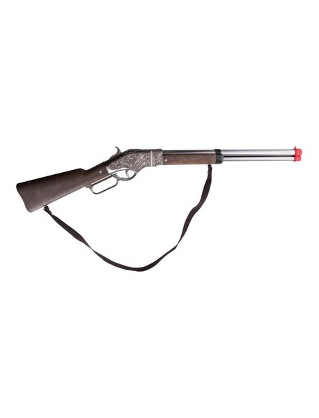 Case of 12 Gonher Cowboy Lil Henry Lever Action 8-Shot Rifle 27" Long - Chrome