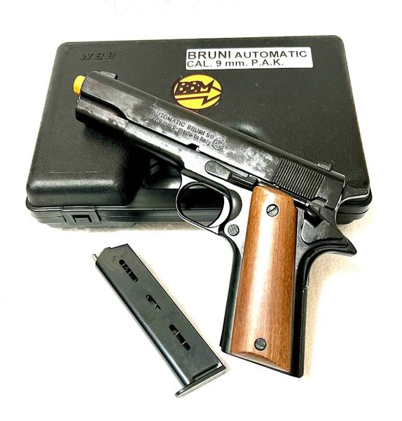 BRUNI 1911 .45 Automatic 8mm Blank Top Firing Pistol