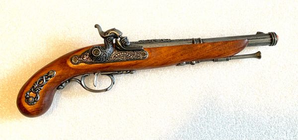 Colonial 1872 French Percussion Dueling Pistol Non-Firing Replica