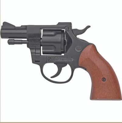 BRUNI OLYMPIC 9MM .38 Detective Snub Nose Blank Firing Starter Pistol Revolver