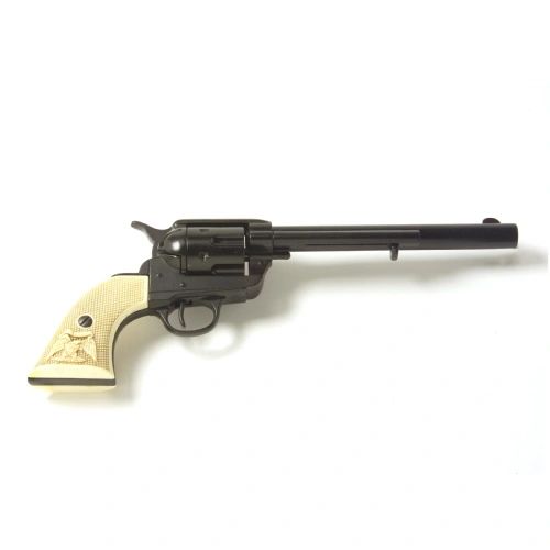 Old West 1873 Cavalry Blued / Black Finish Non-Firing Replica Revolver *Choose Your Grip