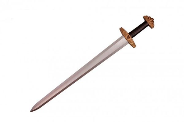 Viking 41" Long Durable Foam Sword with Black & Gold Trim Handle