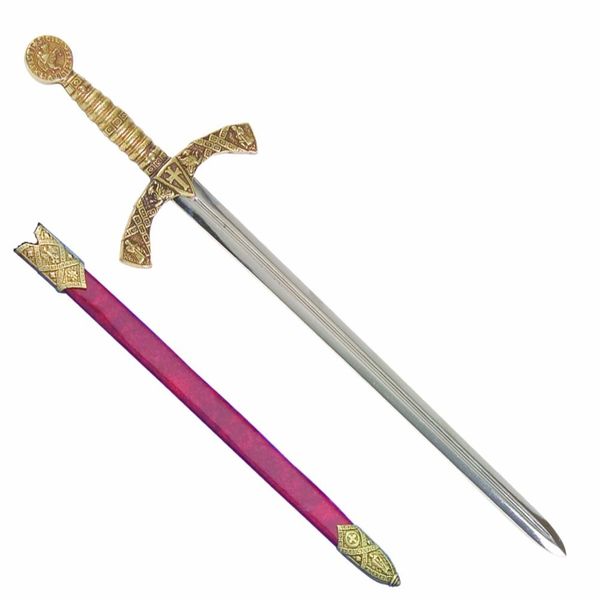 Knights Templar Miniature Sword Letter Opener With or Without Scabbard by Denix