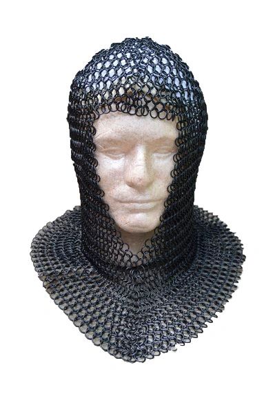 Medieval Knights Butted Steel Chain Mail Coif Head Armor