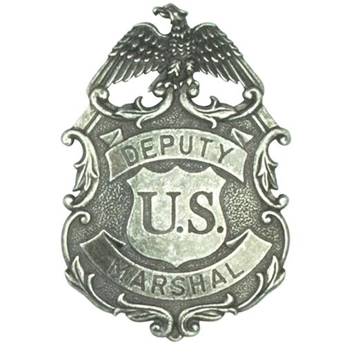 Deputy United States Marshal Eagle Badge by Denix - Antique Nickle Finish