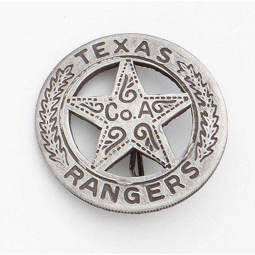 Old West Denix Replica Silver Texas Ranger's Badge– Antiqued Silver Finish