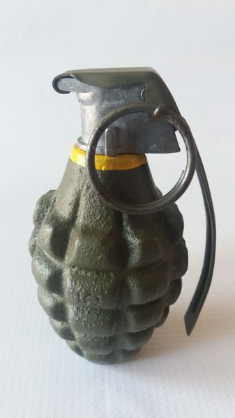 Cast Iron Body WWII MkII Style Pineapple Grenade with M10A2 fuse